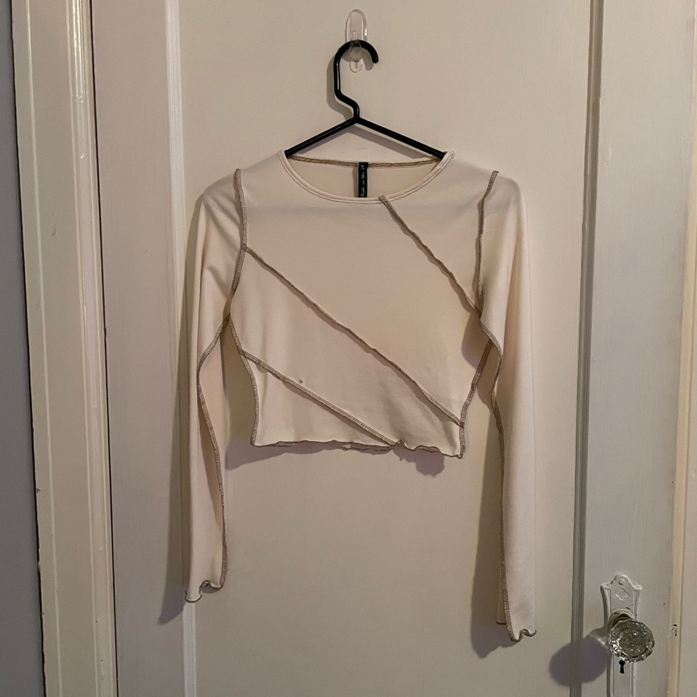 AsYou Stitch Detail Long Sleeve Top Sz. 2